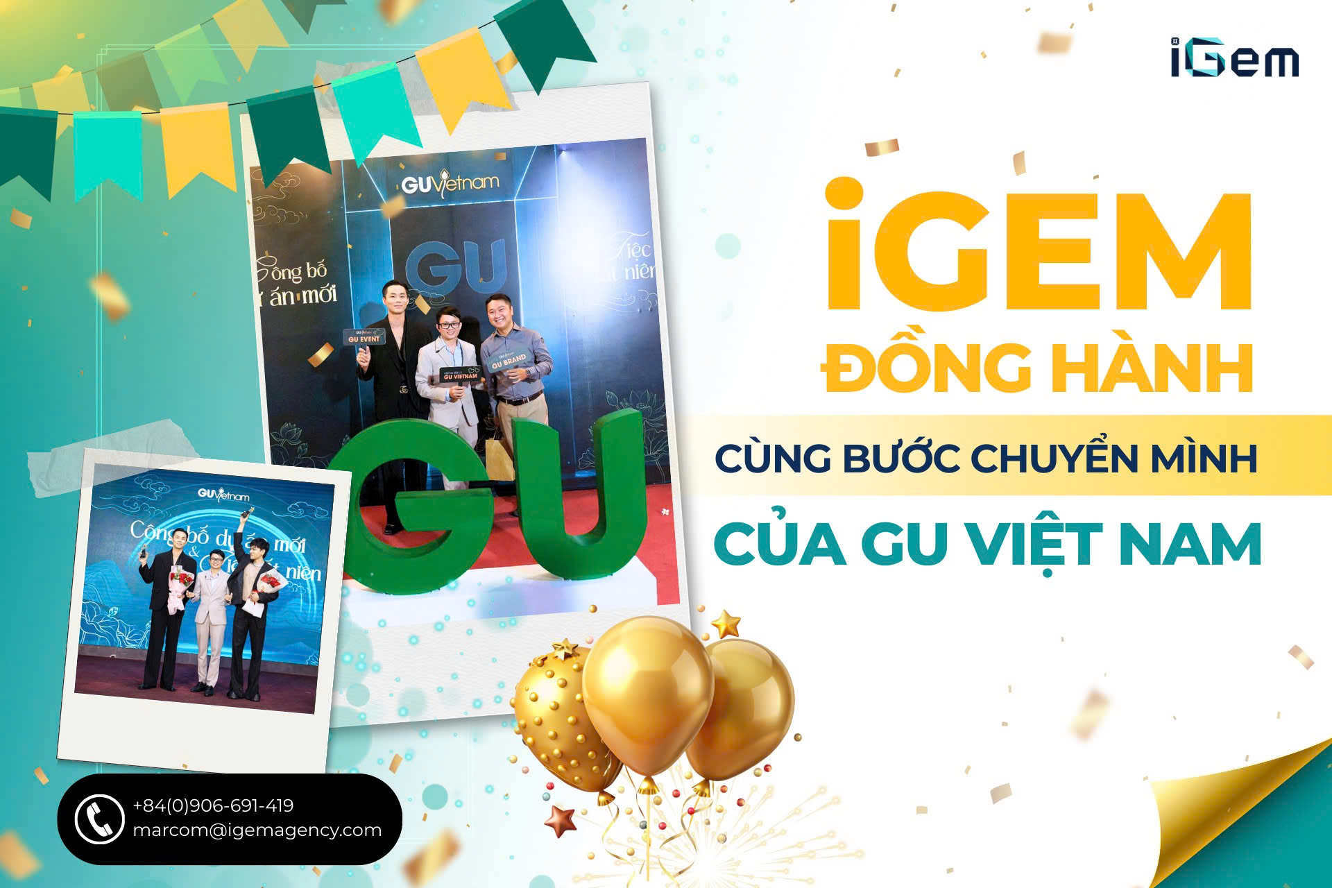 iGEM ĐỒNG HÀNH CÙNG BƯỚC CHUYỂN MÌNH CỦA GU VIỆT NAM